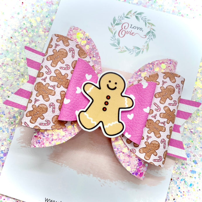 Gingerbread Man Deluxe Bow