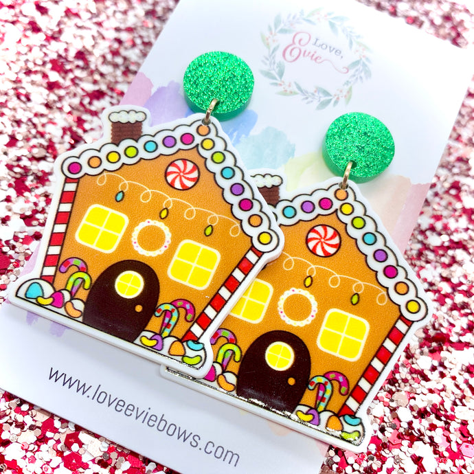 Gingerbread House Dangles