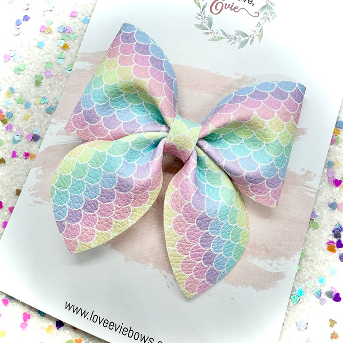 Rainbow Scales Sailor Bow