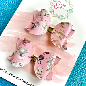 Native Friends Pink Piggy Clips