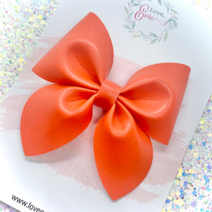 Pumpkin Orange Sailor Bow