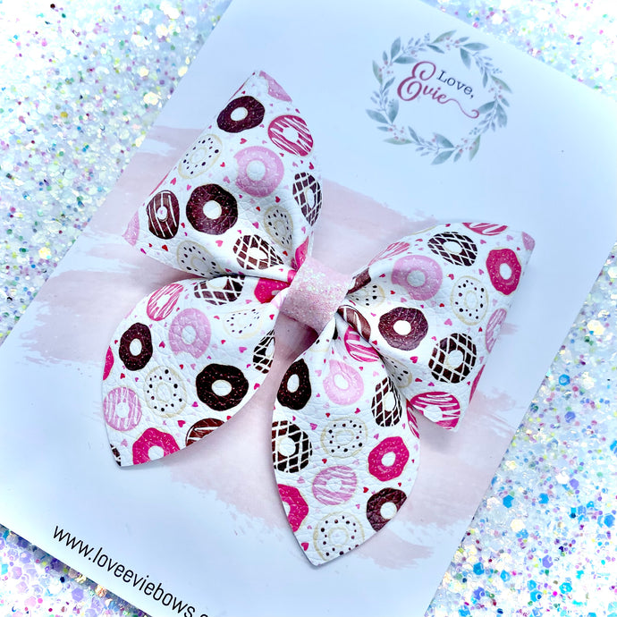 Pink Donuts Sailor Bow