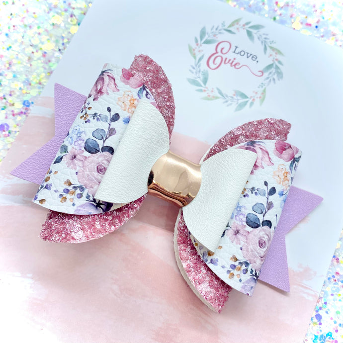 Eliza Double Glitter Bow