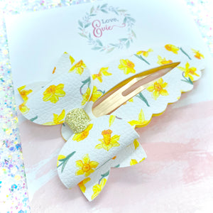 Daffodils Jumbo Snap Clip