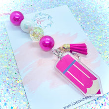 Load image into Gallery viewer, Hot Pink Pencil Lanyard
