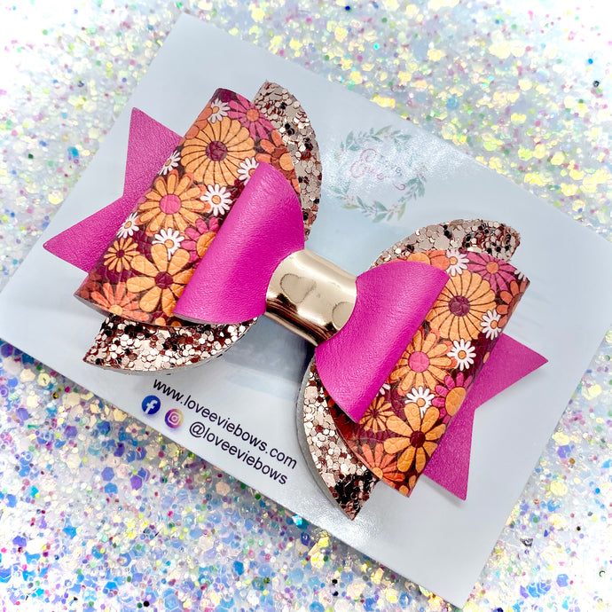 Riley Double Glitter Bow