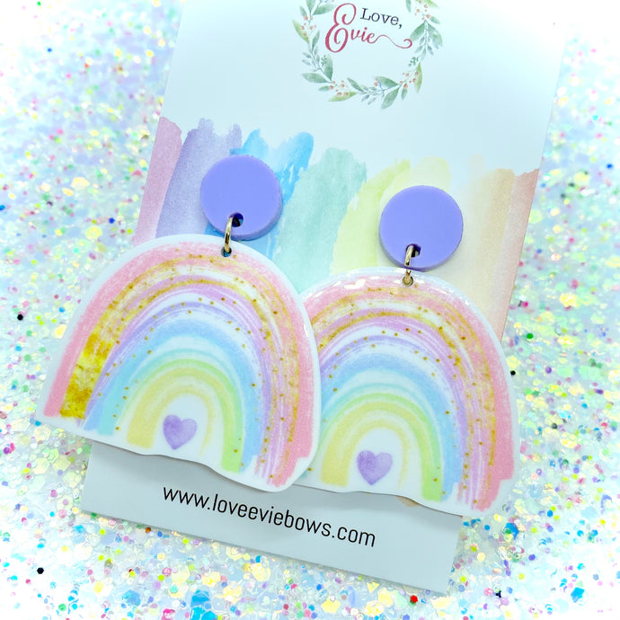 Spring Rainbows Dangle Earrings