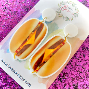 Cheeseburger Earrings