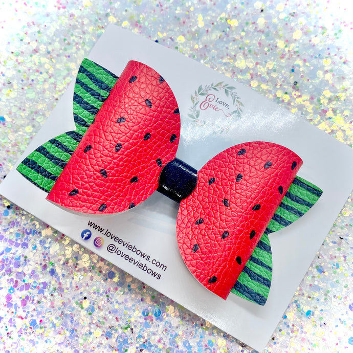 Watermelon Signature Clip Bow